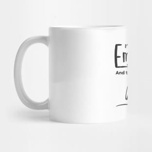 Emotions Right Here (Black Logo) Mug